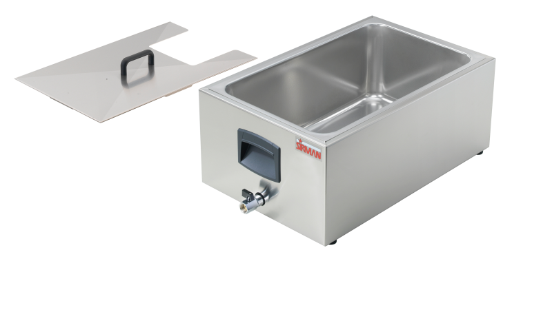 Sous Vide CNS Becken GN 1/1 27 Liter mit Ablasshahn 