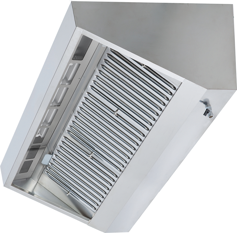 Wandhaube Trapezform 200x90cm  Flammschutzfitler Typ B 