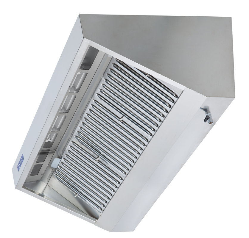 Wandhaube Trapezform 160x90cm Flammschutzfilter Typ A 