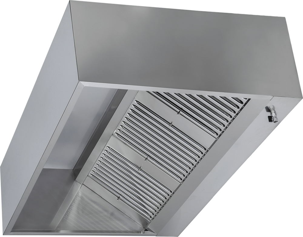 Wandhaube Kastenform 220x90cm  Flammschutzfitler Typ B 