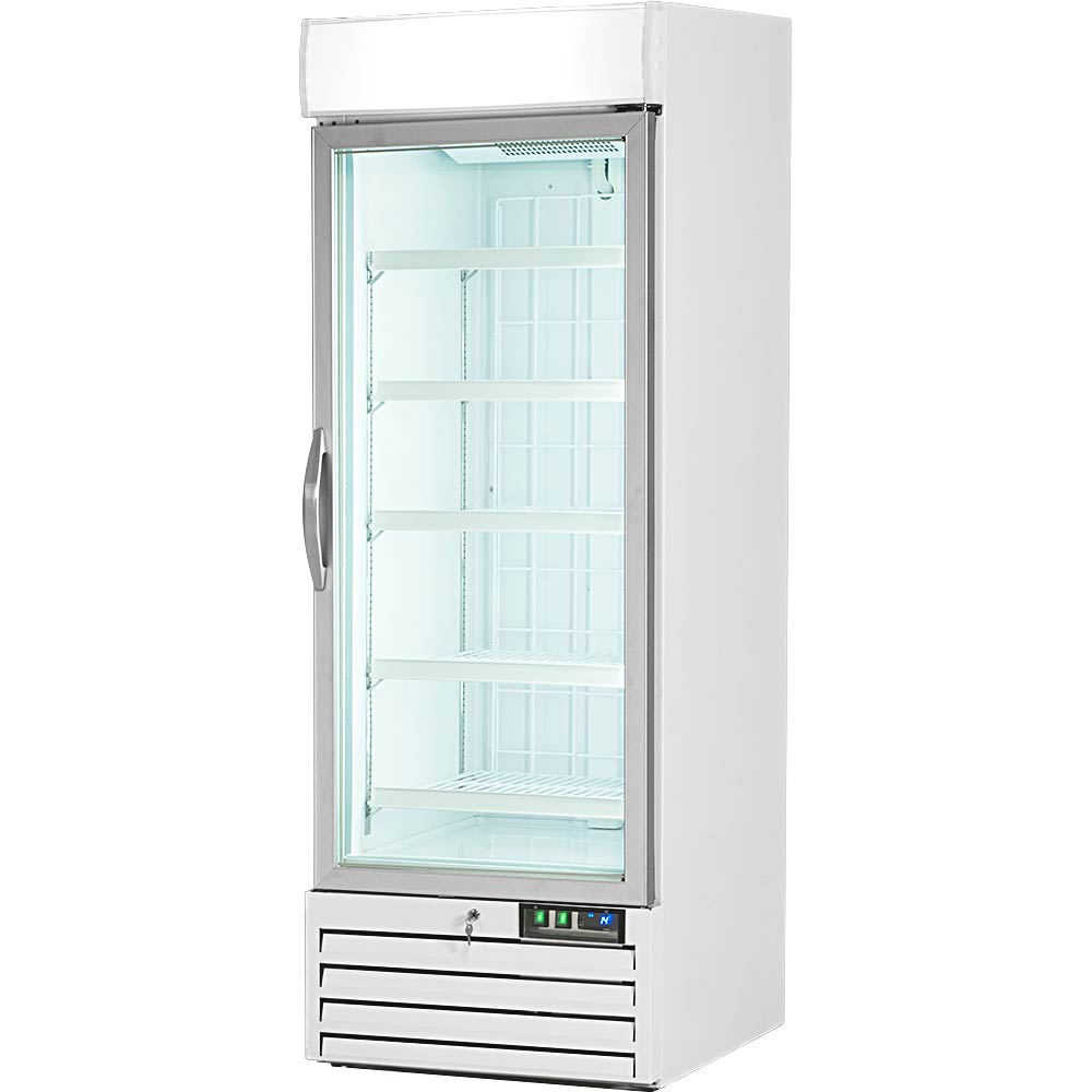 Displaykühlschrank mit Glastür, 420 Liter, Abmessung 680 x 700 x 1990 mm (BxTxH) 