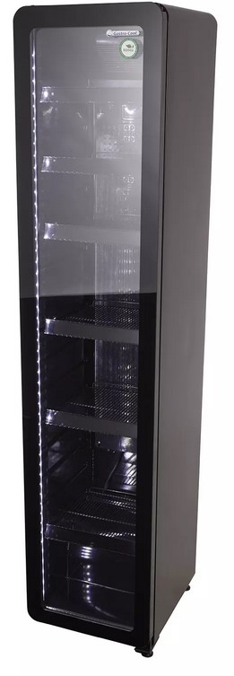 Retro Kühlschrank mit Glastür - Slimcooler - schwarz - GCGD175 | Günstig  online kaufen