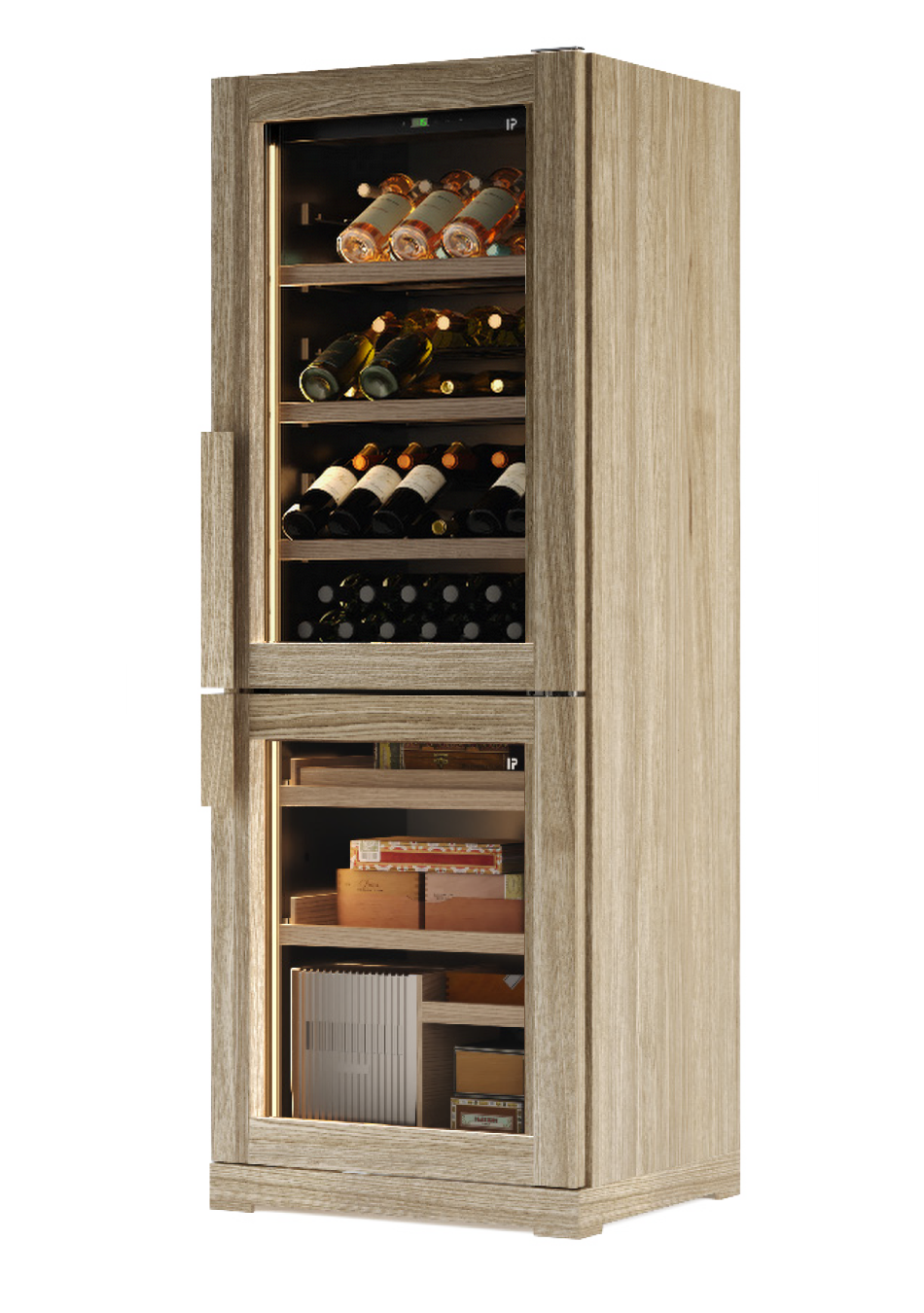 Weinschrank MW 601 N O-SG Walnuss 