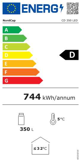 COOL LINE Kühlschrank CD 350 LED  Black 
