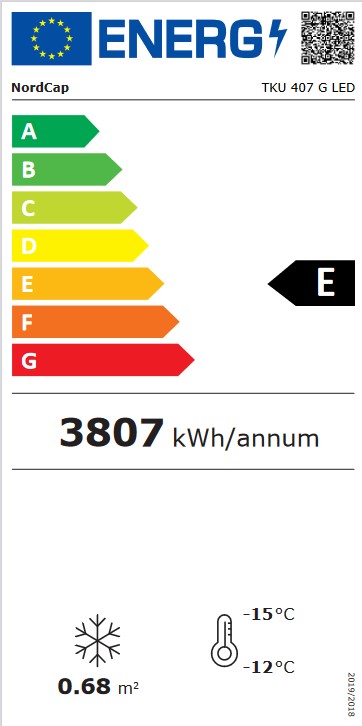 Gewerbetiefkühlschrank TKU 407 G LED 