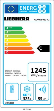 GGvbs 5060-42 Gefriergerät ProfiLine BlackSteel 