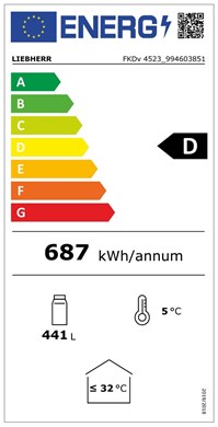 FKDv 4523-22 Var 875  Glastürkühlschrank Liebherr 
